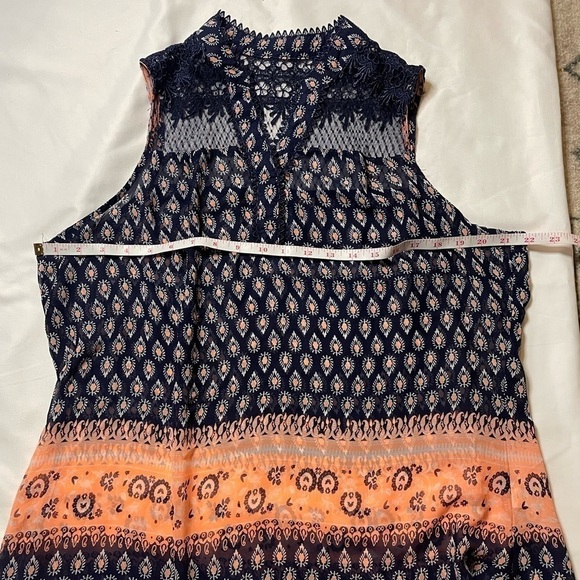 Vanity size large navy blue tank top - Picture 7 of 12